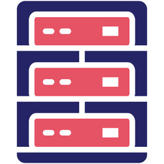 Server vector icon illustration of No Code iconset.