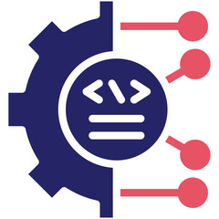 Digital Transformation vector icon illustration of No Code iconset.