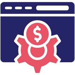 Development Cost vector icon illustration of No Code iconset.