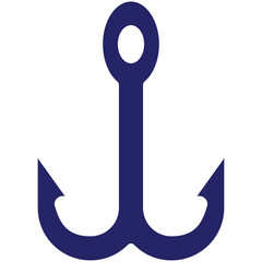 Fish Hook vector icon illustration of Fishing iconset.