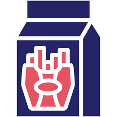 Prepackaged Food vector icon illustration of Street Food iconset.