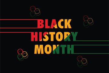 Black History Month African American history celebration vector illustration, Poster, card, banner, background. Vector illustration	
