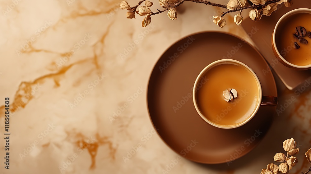 Wall mural create a premium marketing website for a luxury brand using a warm mocha color theme focus on key ca