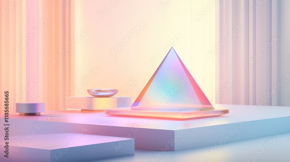 Poster a conceptual image of a futuristic smart workspace glowing with dynamic holographic tools, displayed