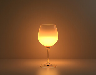 Glowing Wine Glass