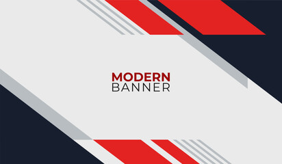 Modern background design template with red shapes