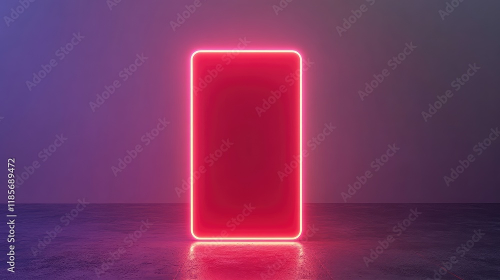 Aufkleber a glowing ai-powered marketing tool interface displayed on a sleek screen with room for creative bra