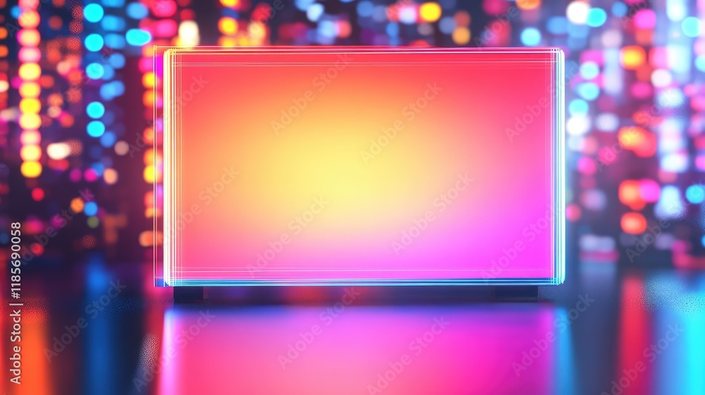 Poster a glowing holographic assistant interface displayed in a futuristic smart workspace, with clean surr