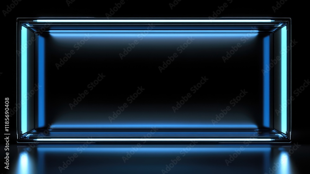 Poster a glowing smart resource management dashboard visualized in a sleek futuristic style with ample blan