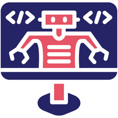 Development vector icon illustration of Robotics iconset.