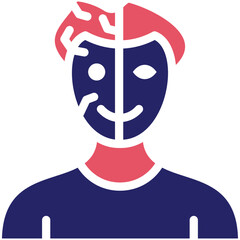 Cyborg vector icon illustration of Robotics iconset.