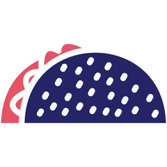 Taco Bar vector icon illustration of Catering iconset.