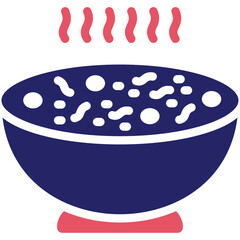 Soup vector icon illustration of Catering iconset.