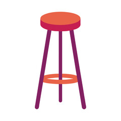  Counter Stool vector illustration.