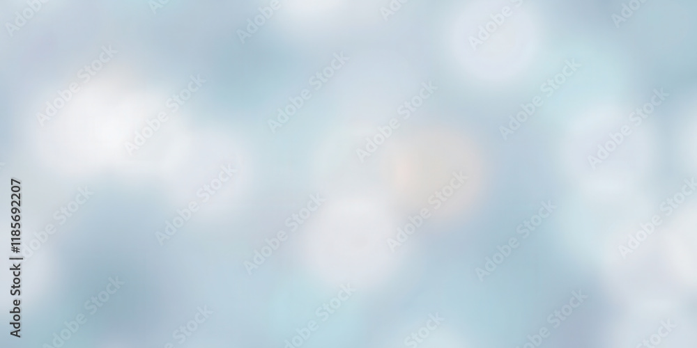 Aufkleber abstract soft winter background with blurred light bokeh effect. gentle frosty texture in light blue