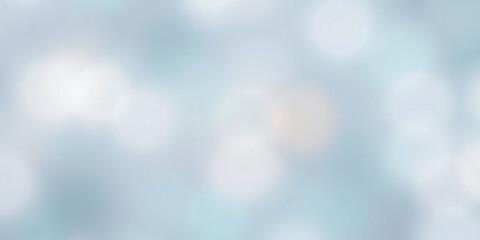 Abstract soft winter background with blurred light bokeh effect. Gentle frosty texture in light...