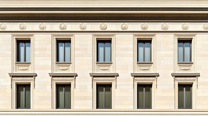 Fototapeta premium Historic Federal Reserve building exterior showcasing architectural grandeur and economic significance, embodying stability and financial stewardship in modern society.