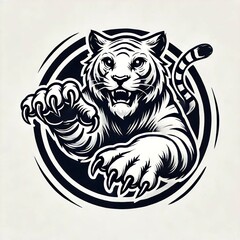 Naklejka premium tiger logo
