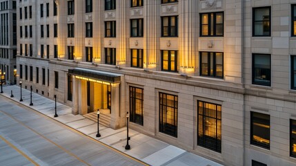 Historic Federal Reserve building exterior showcasing architectural grandeur and economic significance, embodying stability and financial stewardship in modern society.