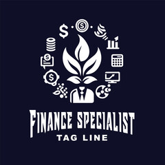 Naklejka premium LOGO FINANCE