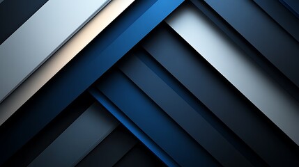 Fototapeta premium Abstract background with diagonal lines in shades of blue and gray.