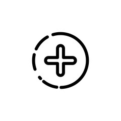 add story icon, simple flat style, logo sign symbol vector illustration pictogram, isolated on white for mobile app