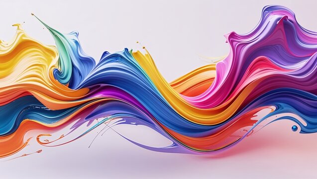 Vibrant, Bold, and Abstract Holi-Inspired Painting: A Dynamic Fusion of Colors, Shapes, and Energetic Brushstrokes Celebrating the Spirit of the Festival of Colors