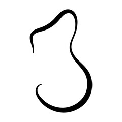 Wavy, fluid pattern with organic shapes. Groovy doodle liquid design. Liquid, organic blobs, y2k style squiggles, Bold scribbles, lines. Black fluid graphic design element. vector