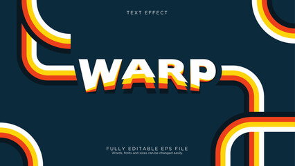 Warp Effect Text Effect Font Style