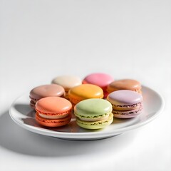 Fototapeta premium macaroons on a plate