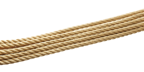 A long rope isolated on white background PNG.AI GENERATED