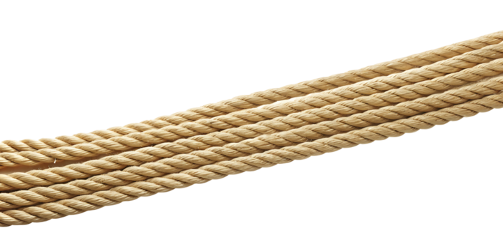 A long rope isolated on white background PNG.AI GENERATED