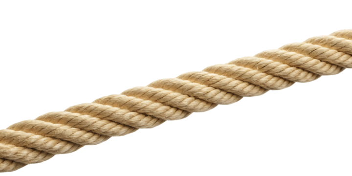 A long rope isolated on white background PNG.AI GENERATED