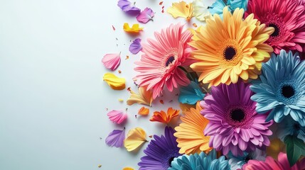 Each petal catches the light, creating a cheerful and radiant atmosphere.