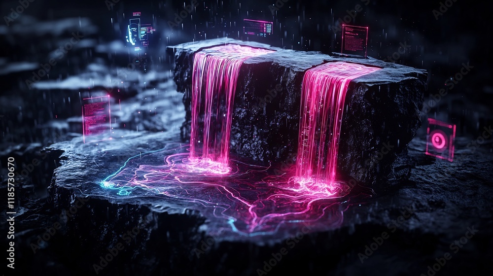 Poster mesmerizing fluid topographic rainfall map visualization capturing atmospheric conditions with dynam