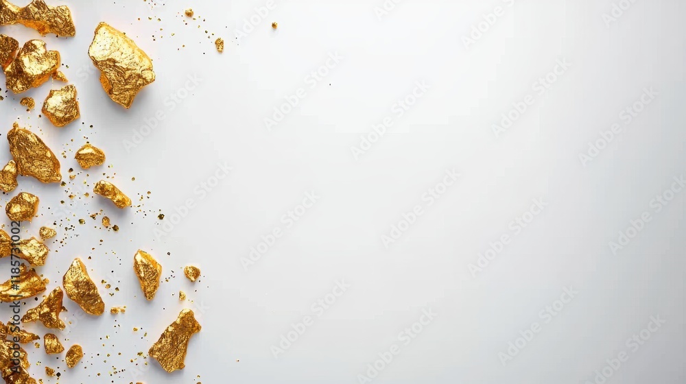 Poster a subtle gold texture on a white background, adding a touch of luxury without being overwhelming.