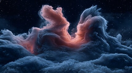 Fototapeta premium Cosmic Nebula Abstract Space Cloudscape