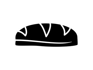 bread icon, simple flat style, logo sign symbol vector illustration pictogram, isolated on white for mobile app