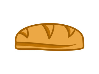 bread icon, simple flat style, logo sign symbol vector illustration pictogram, isolated on white for mobile app