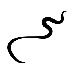 Liquid, organic blobs, y2k black style squiggles, groovy doodle wavy stripes inscribed in a rectangle long banner shape. Bold scribbles. Black fluid graphic design element. vector illustration