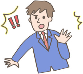 ストップのポーズをする人