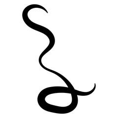 Liquid, organic blobs, y2k black style squiggles, groovy doodle wavy stripes inscribed in a rectangle long banner shape. Bold scribbles. Black fluid graphic design element. vector illustration