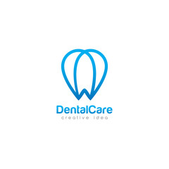 Creative Dental Concept Logo Design Template