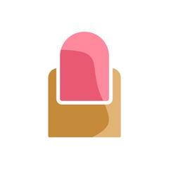 nail icon, simple flat style, logo sign symbol vector illustration pictogram, isolated on white for mobile app