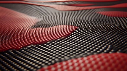 Fototapeta premium Abstract Red and Black D Texture Background