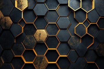 Abstract Geometric Hexagon Pattern