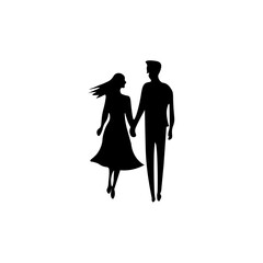 silhouette of a couple