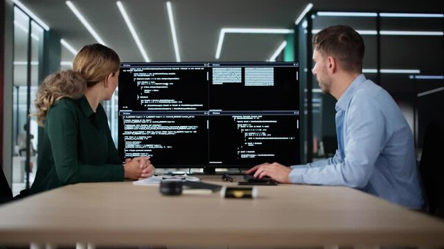 Conference Room Meeting With TV Screen