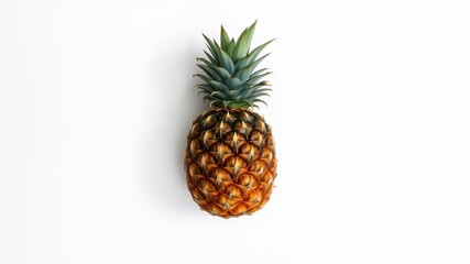 Fresh pineapple bursting through white wall, vibrant texture, colorful, tropical fruit, texture, ingredient
