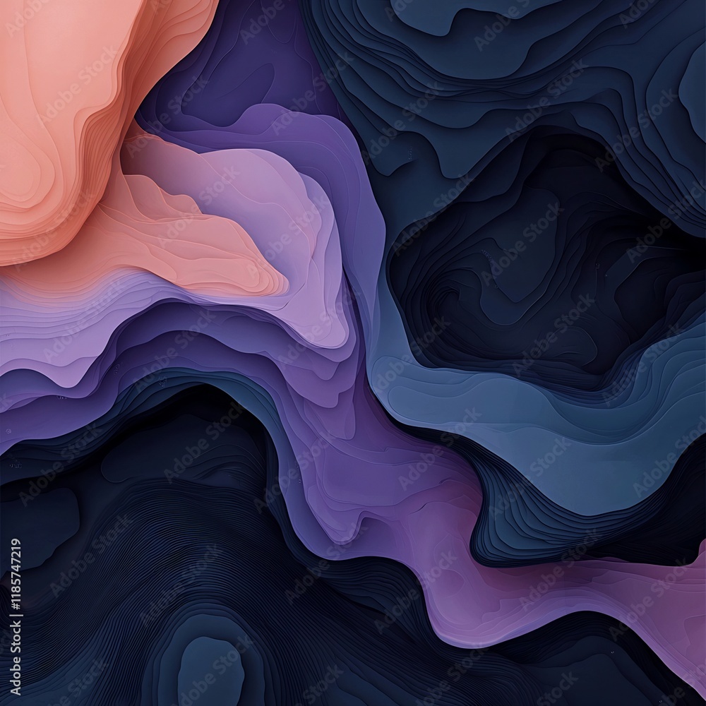 Poster captivating and immersive topographic visualization of dynamic fluid rainfall and intricate weather 